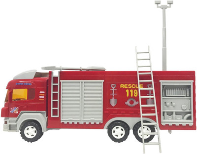 

Emob 30 CM Long Fire Rescue Super Friction Truck Toy for Kids with Moving Body Parts(Red)