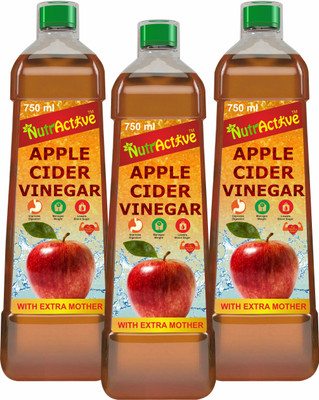 

NutrActive Natural Apple Cider Vinegar(3x750 ml, Apple, vinegar Flavored)