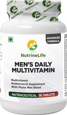

NutrineLife Multivitamin For Men Supplement Men,s Daily With Multivitamin , Essential Minerals , Phytonutrients, Antioxidants with Phyto Men Blend , 90 Tablets. (Pack of 2)(90 No)