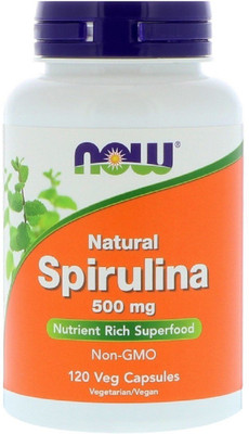 

Now Foods Now Foods, Natural Spirulina, 500 mg, 120 Veg Capsules(120 No)