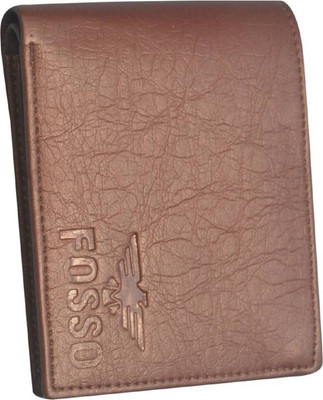 FOSSO Men Brown Artificial Leather Wallet(9 Card Slots)