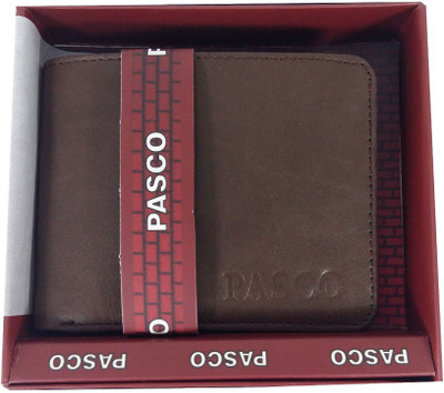 

Pasco Men Brown Genuine Leather Wallet(8 Card Slots)