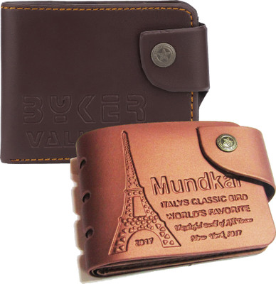 

Peacock Mundkar Men Tan, Brown Artificial Leather Wallet(7 Card Slots), Brown;tan