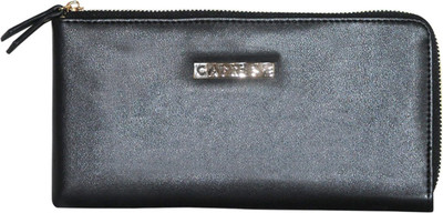 

Caprese Women Casual Black Artificial Leather Wallet(8 Card Slots)