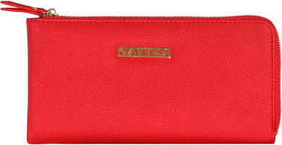 

Caprese Women Casual Red Artificial Leather Wallet(8 Card Slots), Dark red