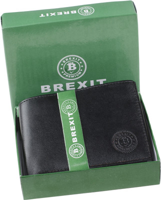 

Brexit Men Black Artificial Leather Wallet(3 Card Slots)