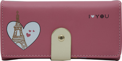 

Bee fashionable Women Pink Artificial Leather Wallet(5 Card Slots), Light pink