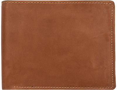 

Adam Zac Men Tan Genuine Leather Wallet(7 Card Slots)