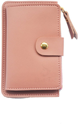 

JG Shoppe Women Casual Pink Artificial Leather Wallet(3 Card Slots)