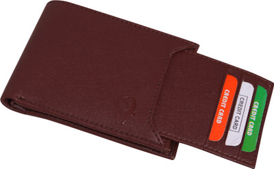 

SAMTROH Men Brown Artificial Leather Money Clip(8 Card Slots)