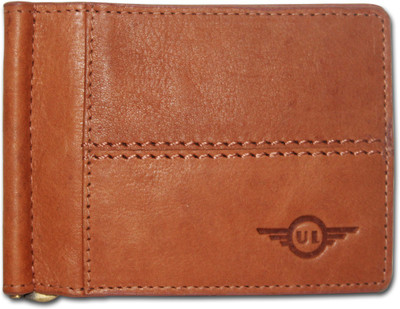

Ubai Lifa Men Tan Genuine Leather Money Clip(8 Card Slots)