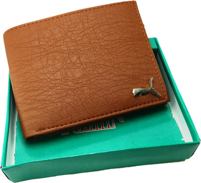 

Puma Men Casual Tan Artificial Leather Wallet(3 Card Slots), Brown