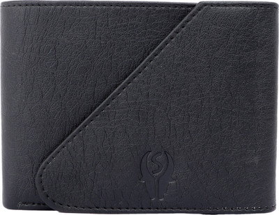 

samtroh Men Black Artificial Leather Wallet(5 Card Slots)