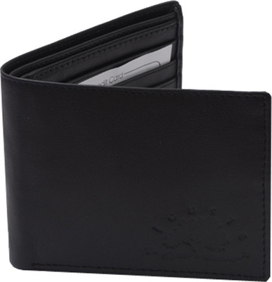 

Ficuster Men Black Genuine Leather Wallet(6 Card Slots)
