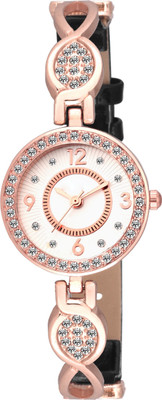

COSMIC FANCY AND STYLISH DIAMOND STUDDED A-2467 KMSCOLLECTION STRAP CUM BRACELET WOMEN Watch - For Girls