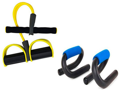 

ATTRACTIVE 2 Rubber Tummy Trimmer With Push-up Bar Ab Exerciser(Multicolor)