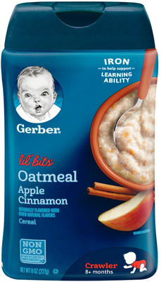 

Gerber LilBitts Oatmeal Apple Cinnamon 227g Cereal(227 g, 8+ Months)