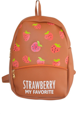 

JG Shoppe Strawberry 1.15 L Backpack(Brown)