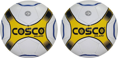 

Cosco -2 'Milano' Football - Size: (Pack of 2, Multicolor, White