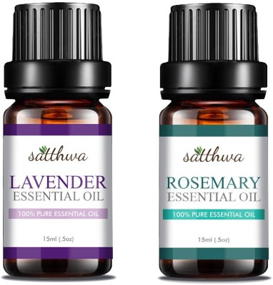 

Satthwa Lavender Essential Oil & Rosemary Essential Oil Combo(30 ml)