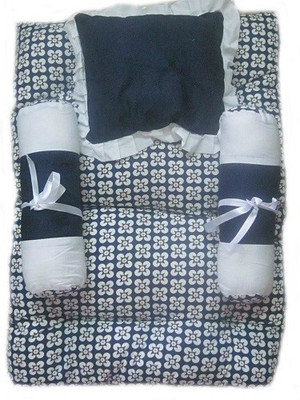 

Krivi kids Floral Polyester, Cotton Bedding Set(Blue, White)