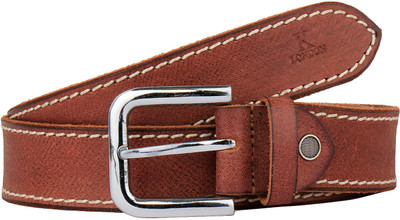 

K London Men Casual Brown Genuine Leather Belt