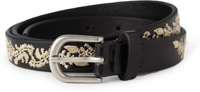 People Women Black Genuine Leather Belt, People Women Party Black Genuine Leather Belt, People Women Black Genuine Leather Belt