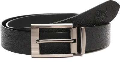 

Wild Buff Men Casual Black Genuine Leather Belt