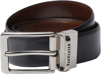 

Van Heusen Men Black Genuine Leather Belt, Van Heusen Men Formal Black Genuine Leather Reversible Belt