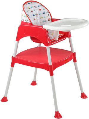 

Chinmay Kids 3 in 1 Convertible Baby High Chair with Cushion(Pink)