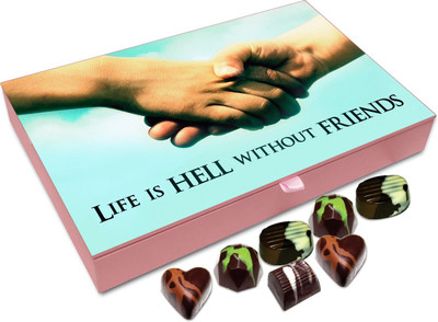 

Chocholik Friendship Gift - Life Is Hell Without Friends - 12Pc Truffles(144 g)