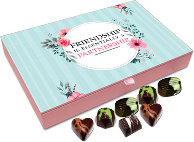 

Chocholik Friendship Gift - Friendship Is Essentially A Partnership - 12Pc Truffles(144 g)