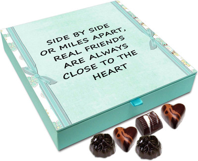 

Chocholik Friendship Gift - Real Friends Are Always Close To The Heart - 9Pc Truffles(108 g)