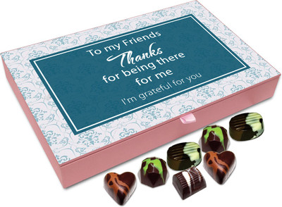 

Chocholik Friendship Gift - To My Friend Thanks For Being There For Me - 12Pc Truffles(144 g)