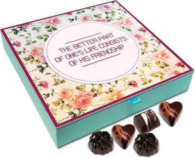 

Chocholik Friendship Gift - Friendship Is Better Part Of Life - 9Pc Truffles(108 g)