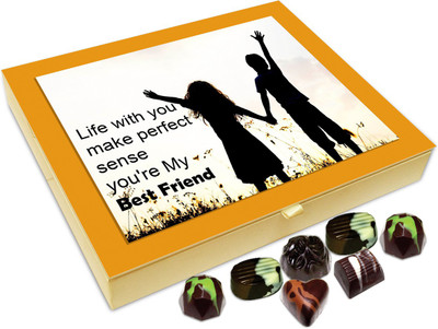 

Chocholik Friendship Gift - Best Friend Makes Life Perfect - 20Pc Truffles(240 g)