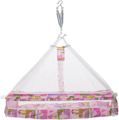 

VParents Elite Baby Crib Cradle With Bed and Spring(Pink)