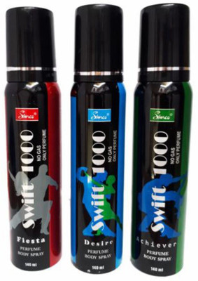 

Simco Swift 1000 spray Body Spray - For Boys(140 ml, Pack of 3)