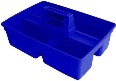 KR STORE 3 Compartments plastic Desk organizer(Blue)