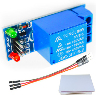 

OnlineSRS 5V low level trigger One 1 Channel Relay Module Educational Electronic Hobby Kit