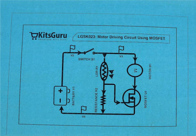 

KitsGuru MOSFET and DC motor driving circuit LGSK023 Educational Electronic Hobby Kit