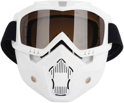 

KunjZone Storm Trooper Detachable Goggles Nose Face Mask (White) Eye Shield