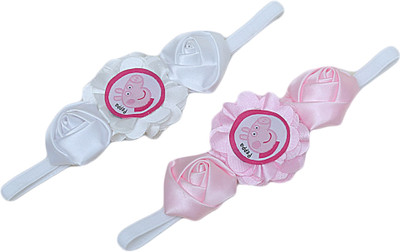 

Dchica Pink And White Set Of Two Peppa Pig Head Band(Multicolor)