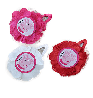 

Dchica Pretty Stylish Set of 3 Peppa Pig Tic Tac Clip(Multicolor)