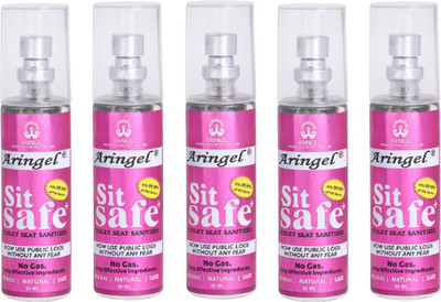 

Aringel Sit Safe - Toilet Seat Sanitizer- Set of 5(Pack of 5)