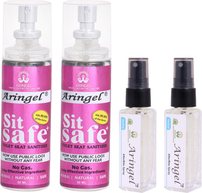 

Aringel After Bite Spray 2 pcs & Sit safe Toilet Seat Sanitizer 2pcs(Pack of 2)
