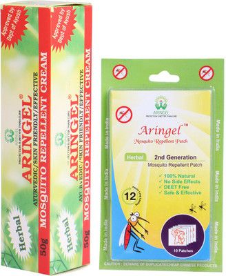 

Aringel Mosquito Repellent Patch 2nd Gen (Pack of 10 Pcs) ,Mosquito Repellent Cream(Pack of 2)