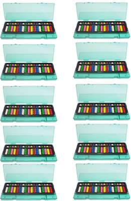 

Sae Fashions Multicolor 17 Rod Abacus Kit With Box Set Of 10(Multicolor)