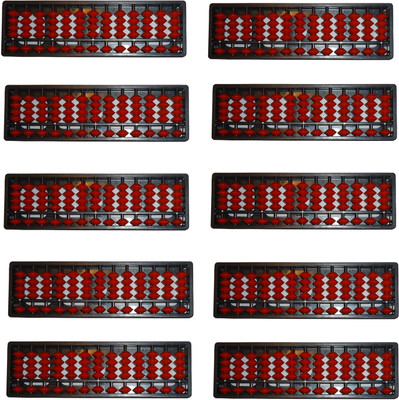 

Sae Fashions Red 13 Rod Abacus Kit Set Of 10(Red)