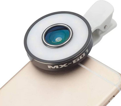 

Rangoli ® 6 in 1 Universal Clip-on LED Lens With 185° Fisheye,10x Macro & 0.65x Wide Angle Lens For Tablets & Smartphones Mobile Phone Lens (Wide and Macro, Fish eye) Mobile Phone Lens(Telephoto)